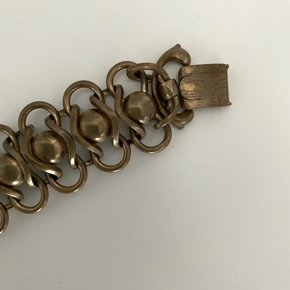 Vintage Unique Brass Necklace and Bracelet - Picture 3 of 4